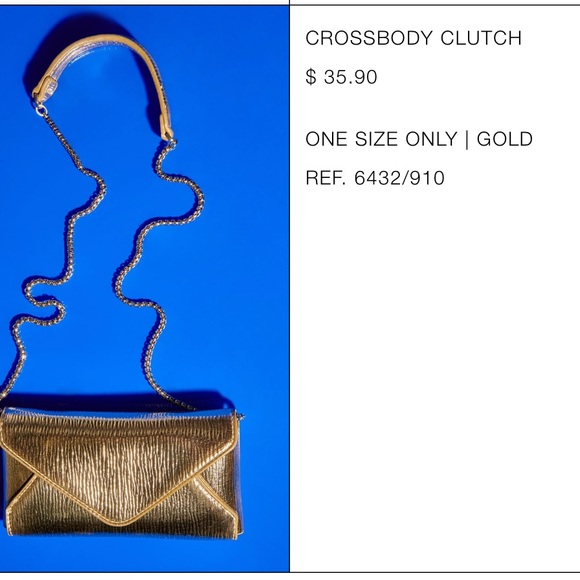 Zara Gold Crossbody Clutch - Picture 4 of 4